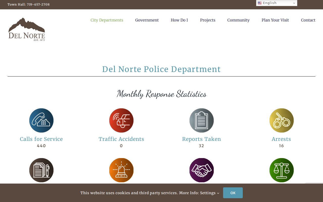 Del Norte warrant records police contact page